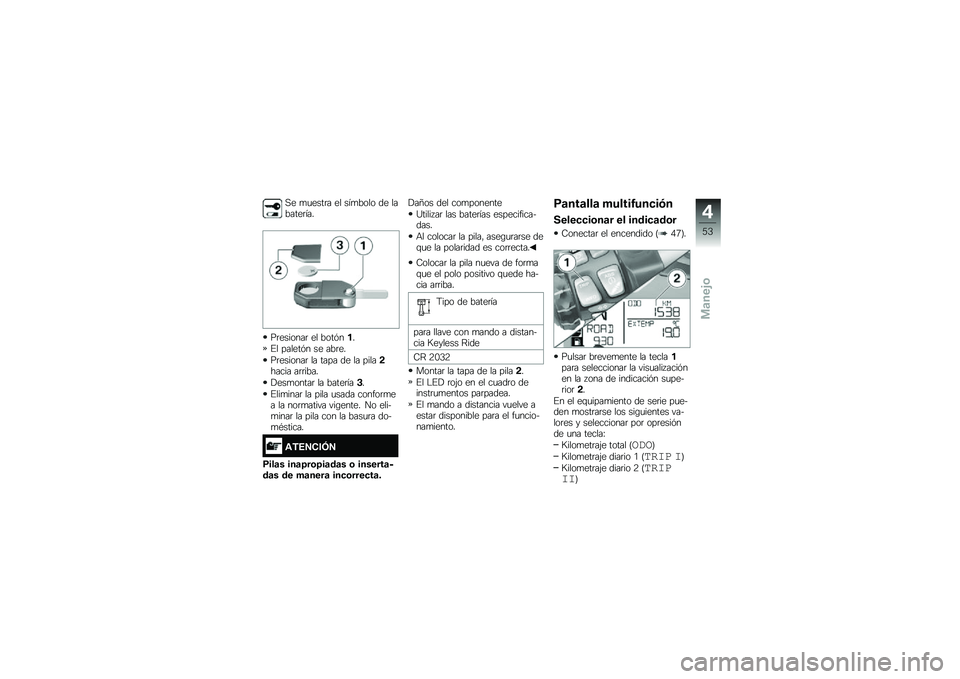 BMW MOTORRAD R 1200 GS 2015  Manual de instrucciones (in Spanish) �,� �
�
����	� �� ���
���� �� �������	���
��	�������	 �� ����&���
�%� ������&� �� ���	��
��	�������	 �� ���� �� �� �����!���