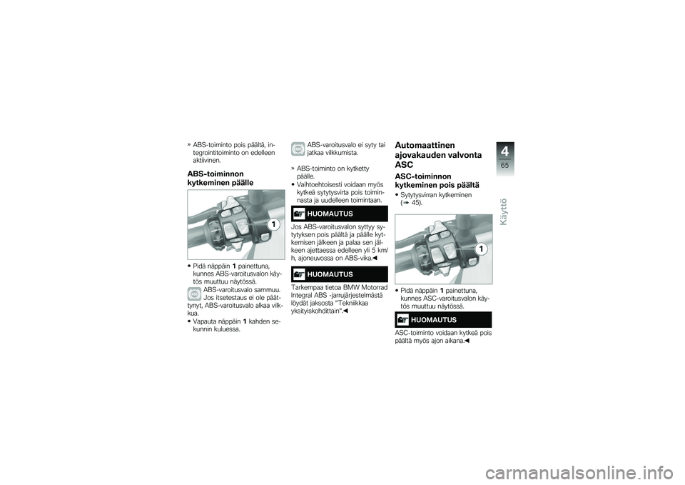BMW MOTORRAD R 1200 GS 2015  Käsikirja (in Finnish) �3�\f�"�$����\b���� ����	 ������� ������;����������\b���� �� �������������������
����F��	��$��%�%�	�%
������$��%��% �6���\b�\b�
