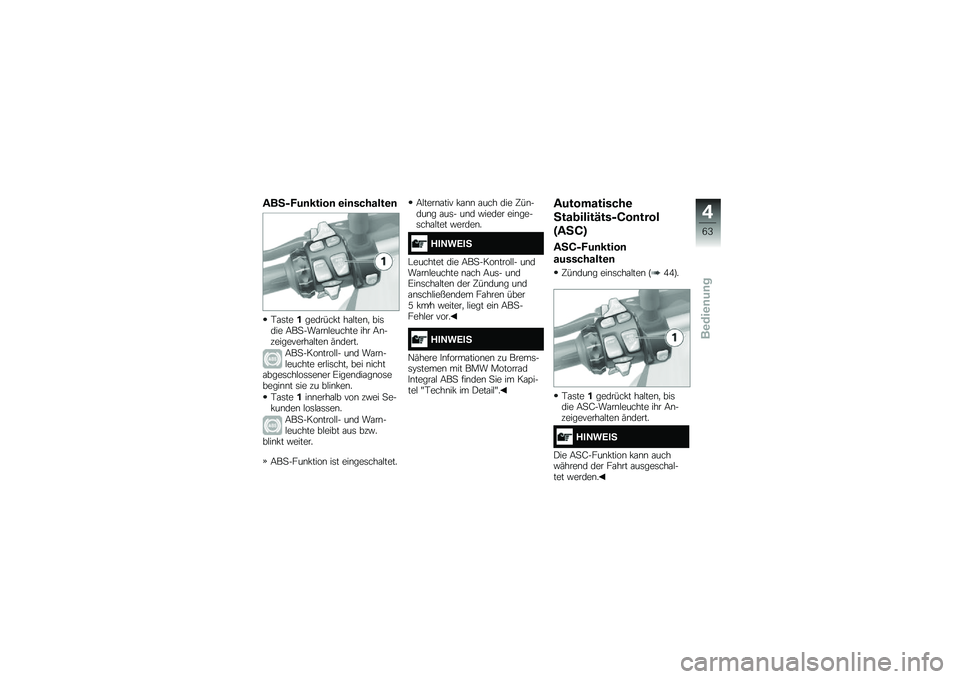 BMW MOTORRAD R 1200 GS 2016  Betriebsanleitung (in German) ���4�5�+��	�����	 �\b��	�������\b�	
�,�\f�	����������!� ��\f�$���\b�
 ���	��� �9��
���\f��\b�$������ ��� �9�\b�����������\f�$���\b �(�\b����