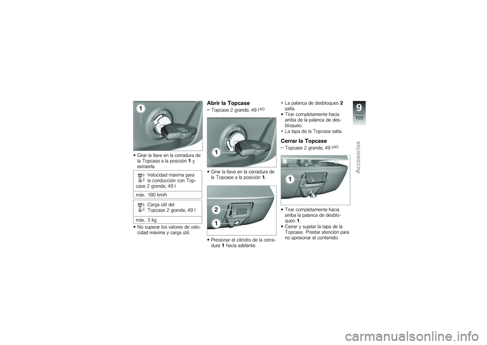 BMW MOTORRAD R 1200 GS 2016  Manual de instrucciones (in Spanish) �P��	��	 �� ����� �� �� ���	�	���
�	� ���� �9������ � �� �������&�����)��	���	���
�4�������� �
�#�)��
� ���	��� �����
����&� ���