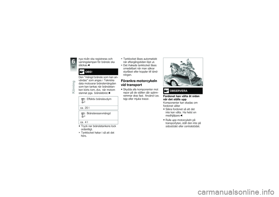 BMW MOTORRAD R 1200 GS 2016  Instruktionsbok (in Swedish) �� �\b ����� �
��\b �����
�����\b�
 �\f����\b������
��\b��%�\b� ��� �"����
�� �
��\b�
�����\b�
�
���5�=
��� �N�����
 �"����
�� �
�\f� ��\b� �\b