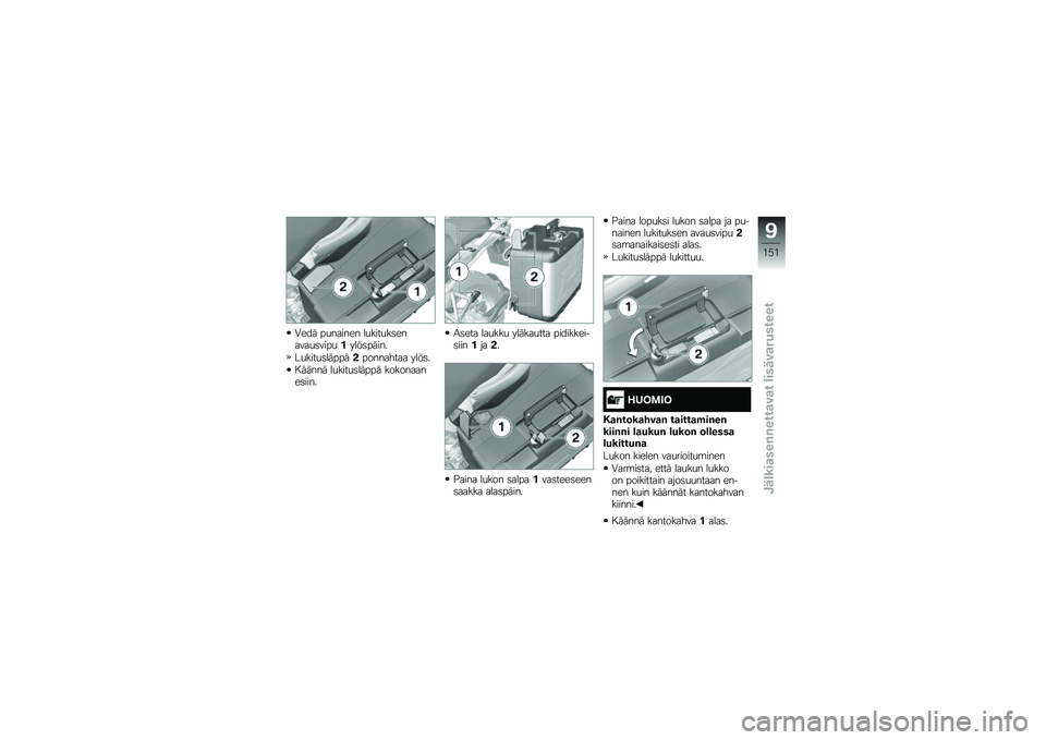 BMW MOTORRAD R 1200 GS 2016  Käsikirja (in Finnish) �0��� ��
������ ��
����
��	������
�	����
�����	�����
��
����
�	��������������� ����	�
� ����� ��
����
�	����� ����������	�