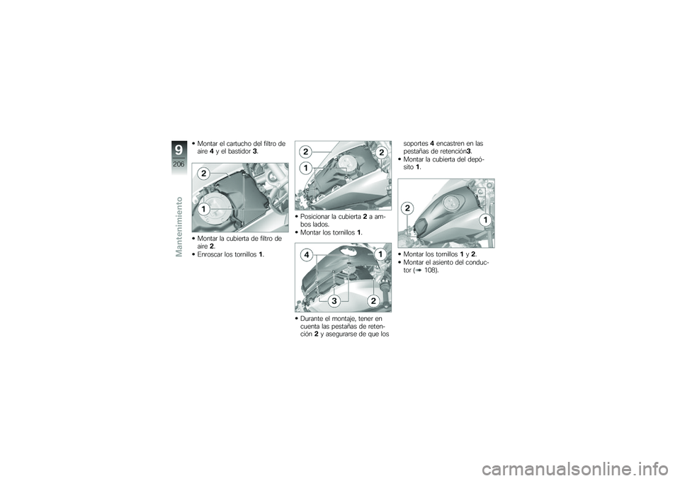 BMW MOTORRAD R 1250 GS 2019  Manual de instrucciones (in Spanish) ������	 �� ���	��
��� ��� �����	� �����	��%� �� ��������	�$�
������	 �� ��
����	�� �� �����	� �����	��!�
�%��	�����	 ��� ���	�
