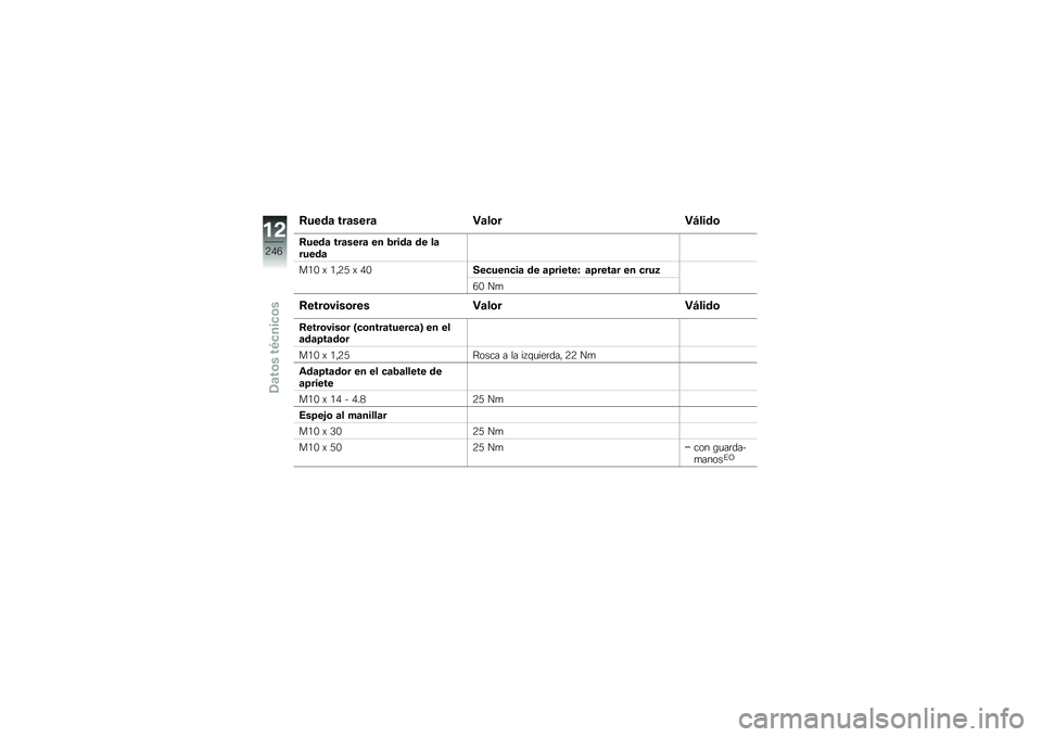 BMW MOTORRAD R 1250 GS 2019  Manual de instrucciones (in Spanish) �:����	 ���	����	 �"�	��\b��"�B����\b
�:����	 ���	����	 �� �4����	 �� ��	�����	
��/�. �) �/�"�9�8 �) �0�.���
����
��	 �� �	�>������G �	�>����	� �� 