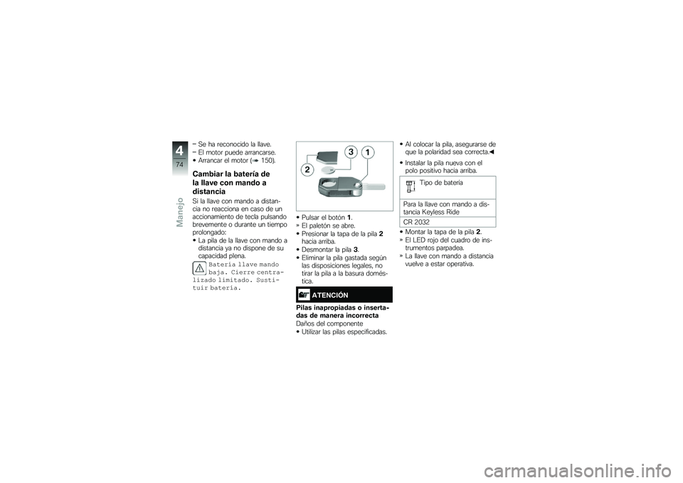BMW MOTORRAD R 1250 GS 2019  Manual de instrucciones (in Spanish) �,� �� �	��������� �� ������
�%� �
����	 ��
��� ��	�	�����	���
�+�	�	�����	 �� �
����	 �?�/�8�.�@�
�-�	��4��	� ��	 �4�	�����	 ��
��	 ���	��