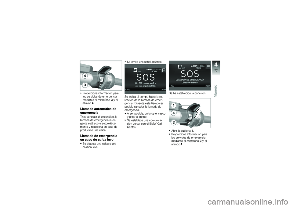 BMW MOTORRAD R 1250 GS 2019  Manual de instrucciones (in Spanish) ��	����	����� �����	�
����&� ���	���� ���	������ �� ��
��	�\b������
������� �� �
���	�&�����$� ��������� �%�
�;��	��	��	 �	���\b�