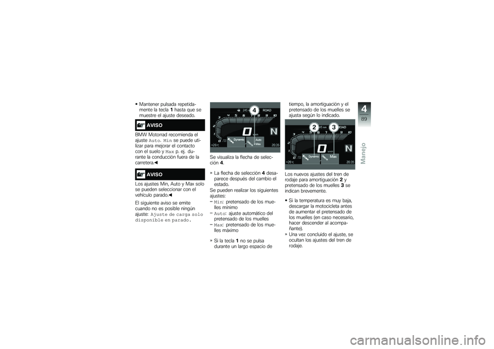 BMW MOTORRAD R 1250 GS 2019  Manual de instrucciones (in Spanish) ��������	 ��
����� �	���������
���� �� ����������� �\f�
� ���
�
����	� �� ��(�
��� ��������
�\f�"���9
��� �����	�	�� �	����
��