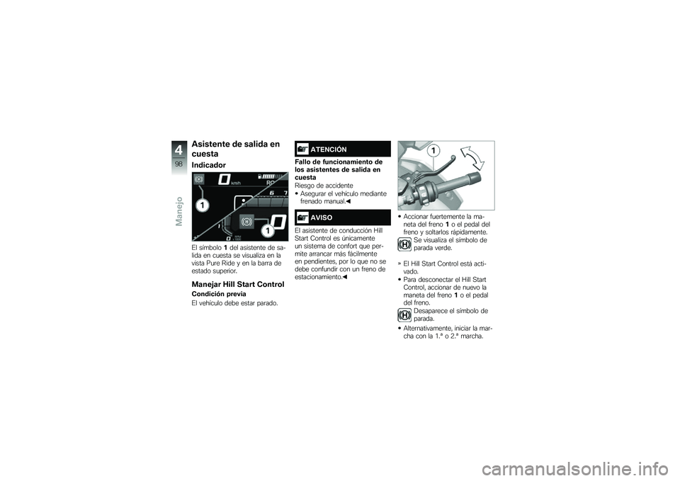 BMW MOTORRAD R 1250 GS 2019  Manual de instrucciones (in Spanish) �\f�������� �� ��	����	 ��
�
�����	
�����
�	��\b�
�%� ���
�������� ��������� �� ������� �� ��
���� �� ����
���� � �� �����