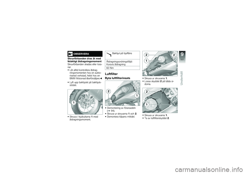 BMW MOTORRAD R 1250 GS 2019  Instruktionsbok (in Swedish) ���8�:�;��:�;�"
�8����#��������
� ���� ��\f �	�
���
����\f�
� �\f ��\f���� ��
�� ��	�\b�	�
��\f
�@��������"�\b��
�� �
��\b�
�\b�
 ����� ��\f�
�
���\b