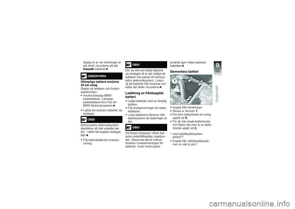 BMW MOTORRAD R 1250 GS 2019  Instruktionsbok (in Swedish) �
��
�%��\b�  �� �\b� ��� ����
������ ���%��D �
����� ���
 �%�\f�����\b �%� �
����\b�����
�"�\b��������
���8�:�;��:�;�"
����	�/��
� � ������