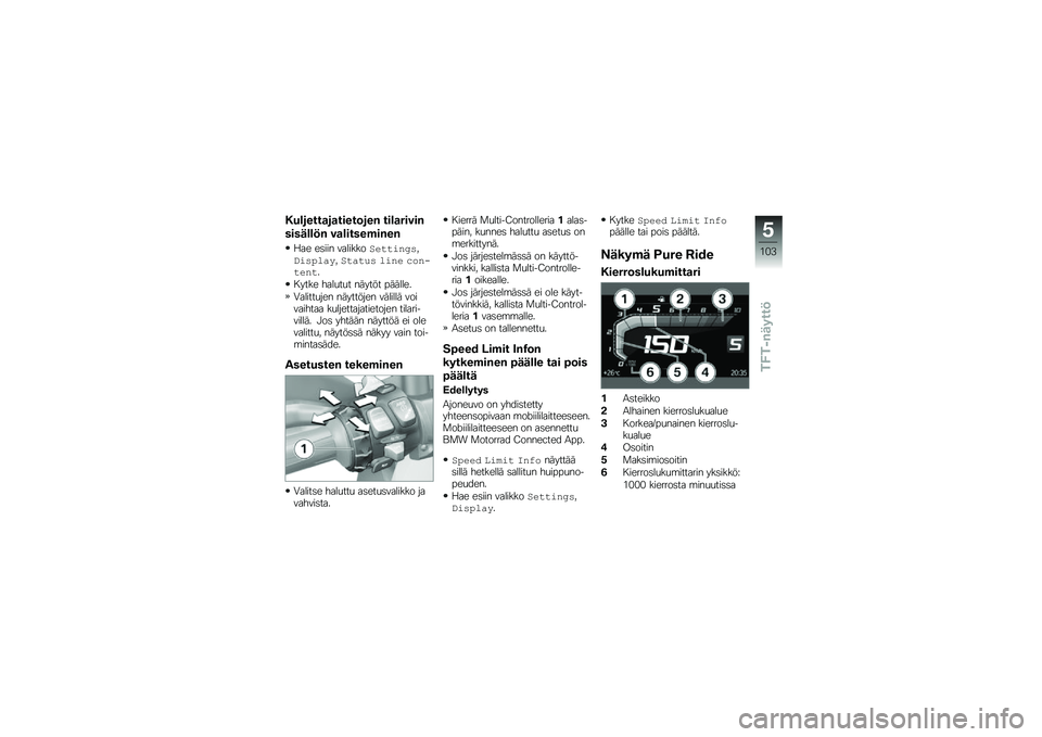 BMW MOTORRAD R 1250 GS 2019  Käsikirja (in Finnish) �"��\b�����
��
�����	���& ���\b�
�����&
�����\b�\b� �& ��
�\b�����)��&��&
�9�� ��	��� ��������$��
�
������(����	����$�
��
�!� �	��� �\b�\f��