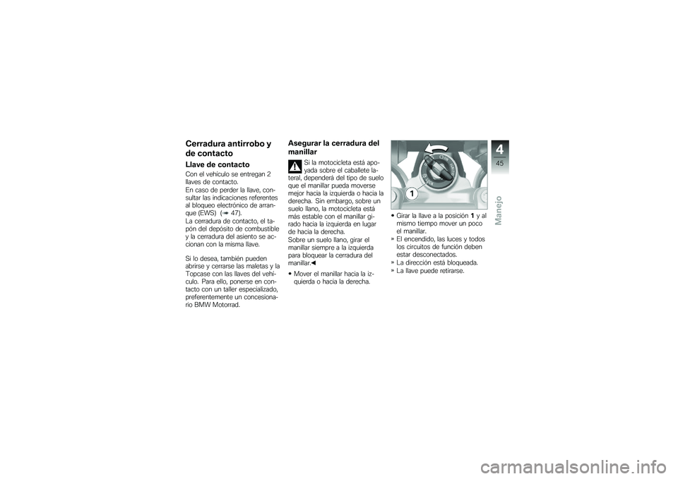 BMW MOTORRAD R 1200 GS ADVENTURE 2014  Manual de instrucciones (in Spanish) �����	����	 �	������\b�2�\b �
�� �
�\b���	�
��\b
�>��	�� �� �
�\b���	�
��\b
�7�� �� ������
�� �� ����	��\b�� �9������ �� ���������
�%� �