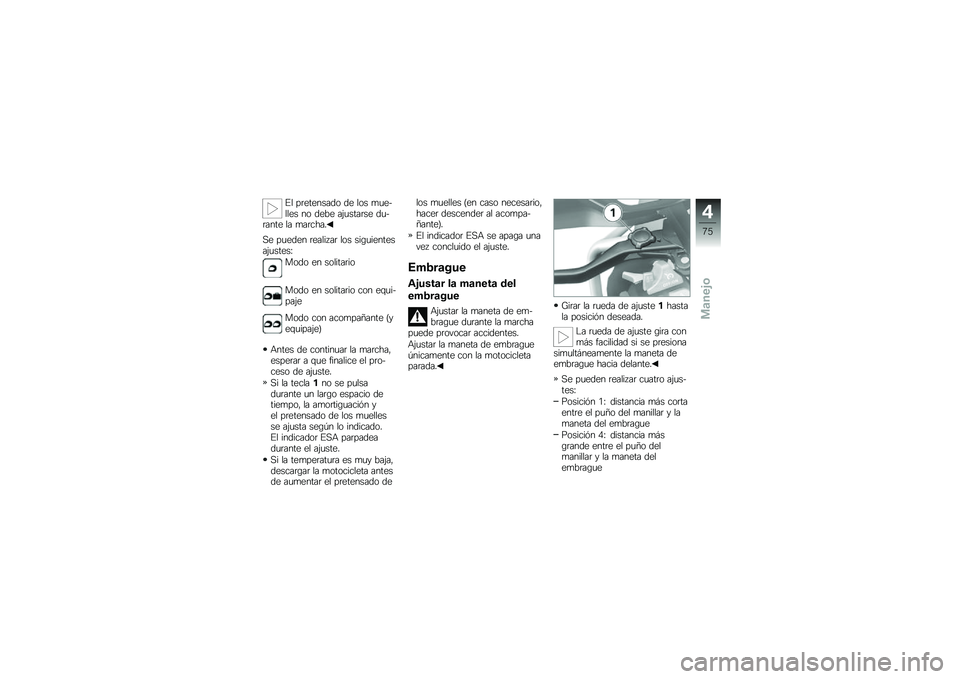 BMW MOTORRAD R 1200 GS ADVENTURE 2014  Manual de instrucciones (in Spanish) �%� ��	�������� �� ��� �
�
������ �� ���� ��(�
����	�� ��
��	���� �� �
��	����
�,� ��
���� �	����� ��	 ��� ���\b�
��������(�
���