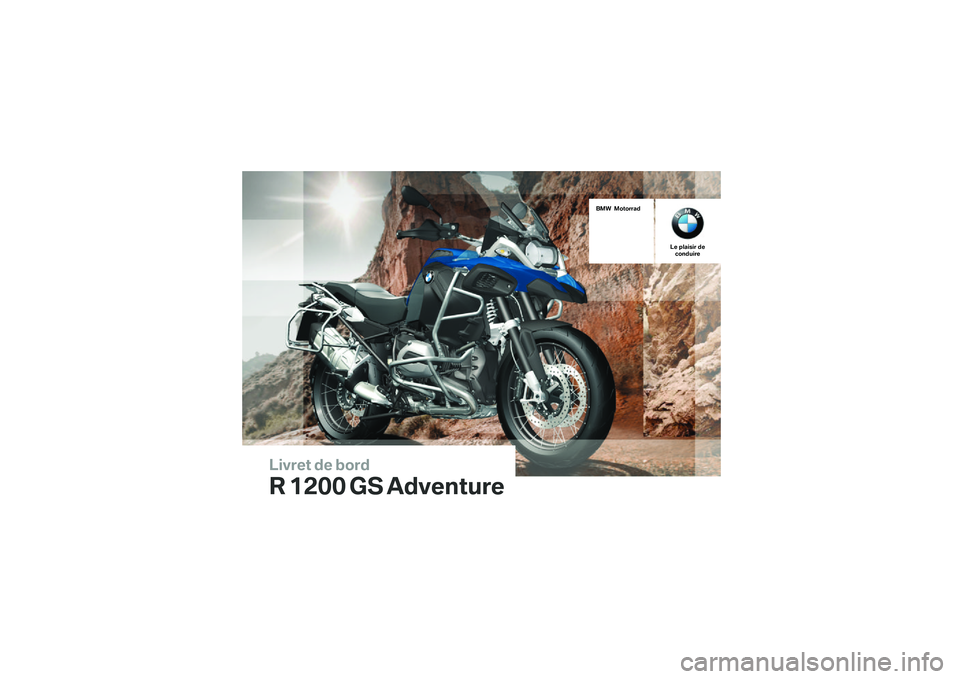 BMW MOTORRAD R 1200 GS ADVENTURE 2015  Livret de bord (in French) 