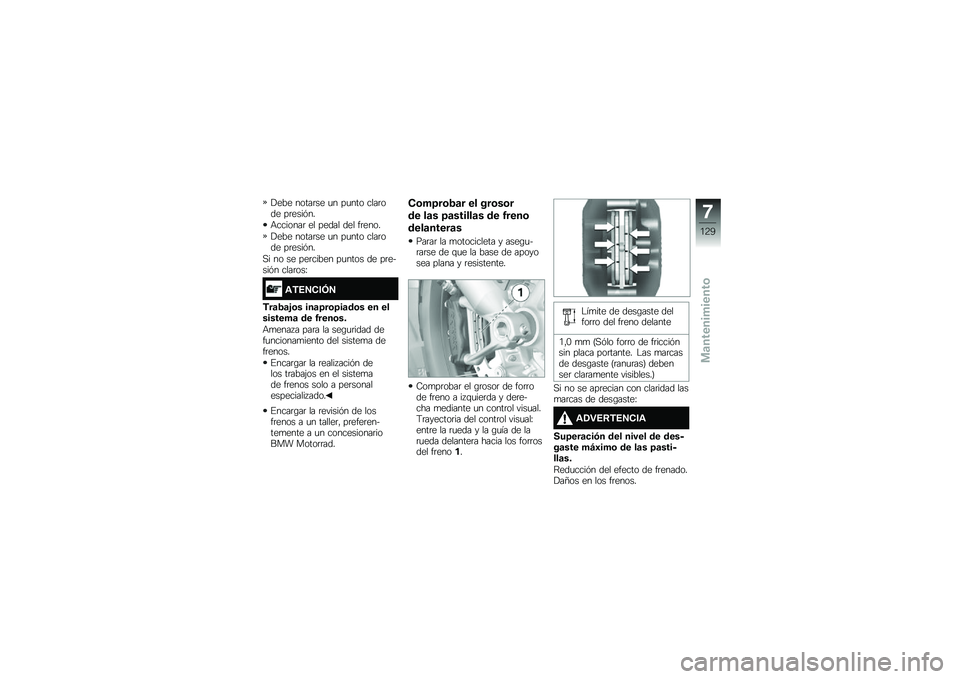 BMW MOTORRAD R 1200 GS ADVENTURE 2015  Manual de instrucciones (in Spanish) �!��� �����	�� �
� ��
��� ����	��� ��	����&��
�+�������	 �� ����� ��� ��	����
�!��� �����	�� �
� ��
��� ����	��� ��	����&��
�,�