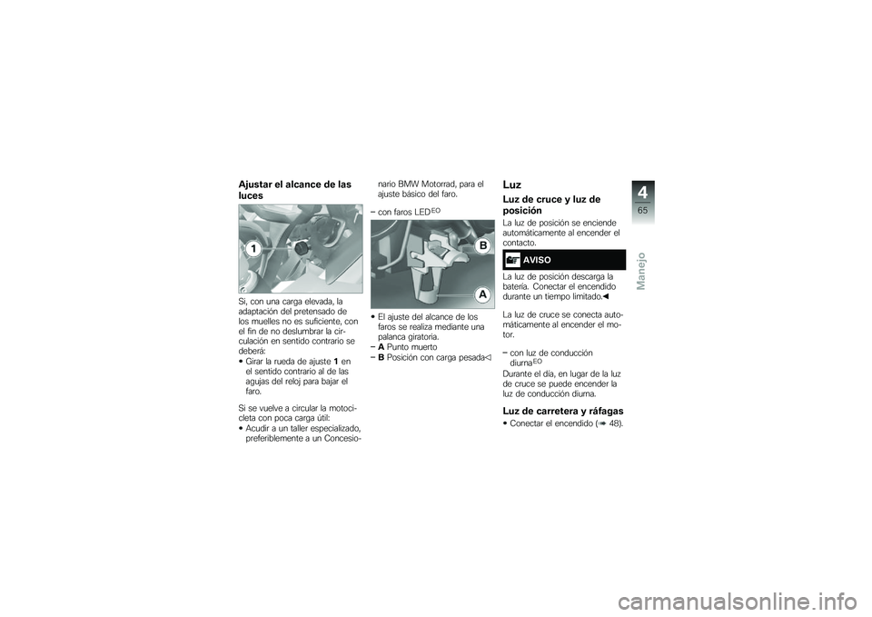 BMW MOTORRAD R 1200 GS ADVENTURE 2015  Manual de instrucciones (in Spanish) �\f�&����	� �� �	��
�	��
� �� ��	�
���
��
�,��" ��� �
�� ���	�\b� ��������" �����������&� ��� ��	�������� ����� �
�
����� �� �� �