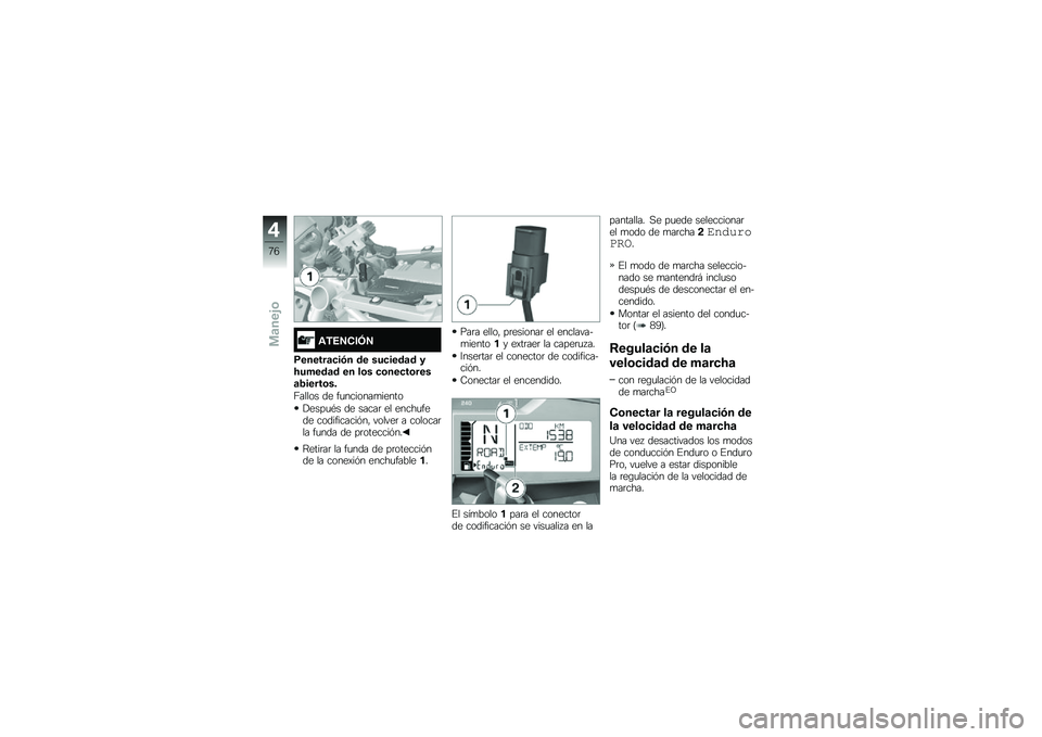 BMW MOTORRAD R 1200 GS ADVENTURE 2015  Manual de instrucciones (in Spanish) �\f�*�4�5���6�5
�9������	�
��(� �� ���
����	� ��>�����	� �� ��\b� �
�\b���
��\b����	�2�����\b��
�=����� �� ��
�������
�����
�!����
�*� ��