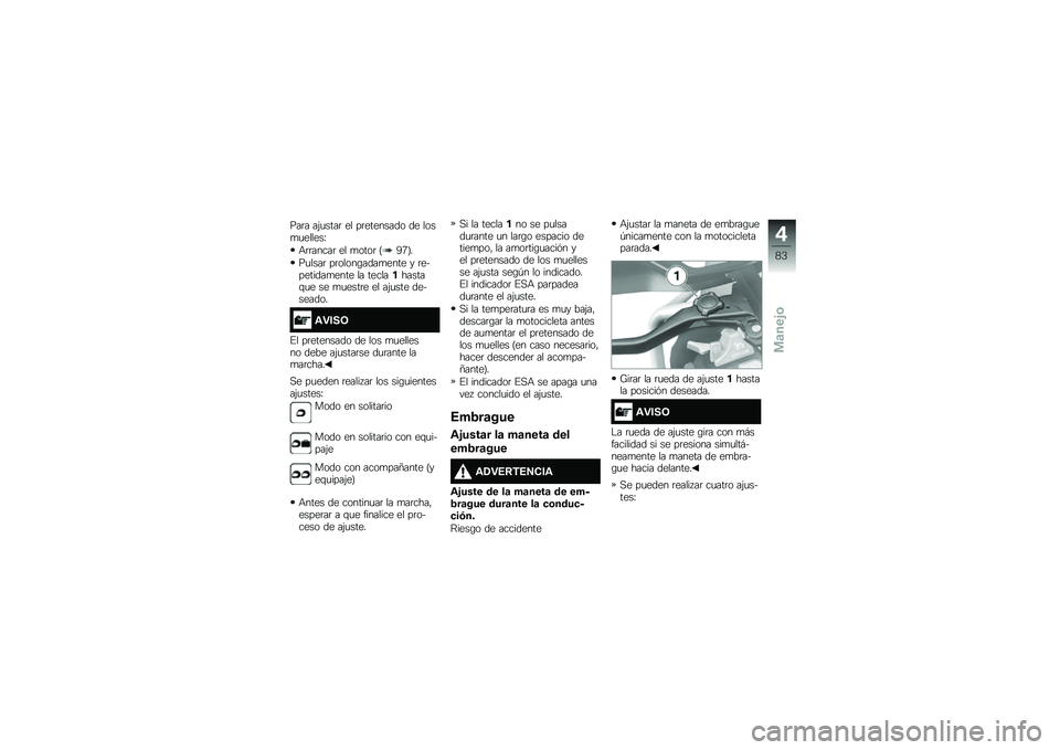 BMW MOTORRAD R 1200 GS ADVENTURE 2015  Manual de instrucciones (in Spanish) ���	� ��(�
����	 �� ��	�������� �� ����
�
������I
�+�	�	�����	 �� �
����	 �D�<�5�E�
��
����	 ��	�����\b����
���� � �	���������
���� �