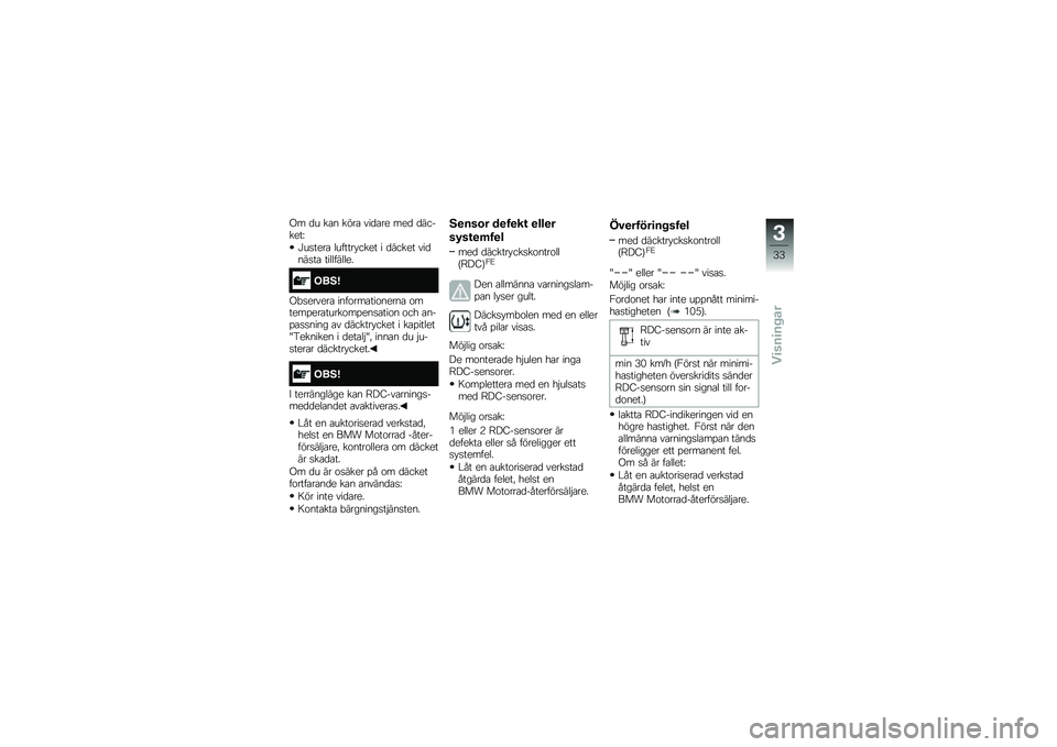 BMW MOTORRAD R 1200 GS ADVENTURE 2015  Instruktionsbok (in Swedish) �.� �
� ��\b� ����\b ���
�\b�� ���
 �
�������C
�K��
����\b ������� ���� � �
����� ���
���
��\b ����������
���5�=
�.�"�
������\b ����\f�