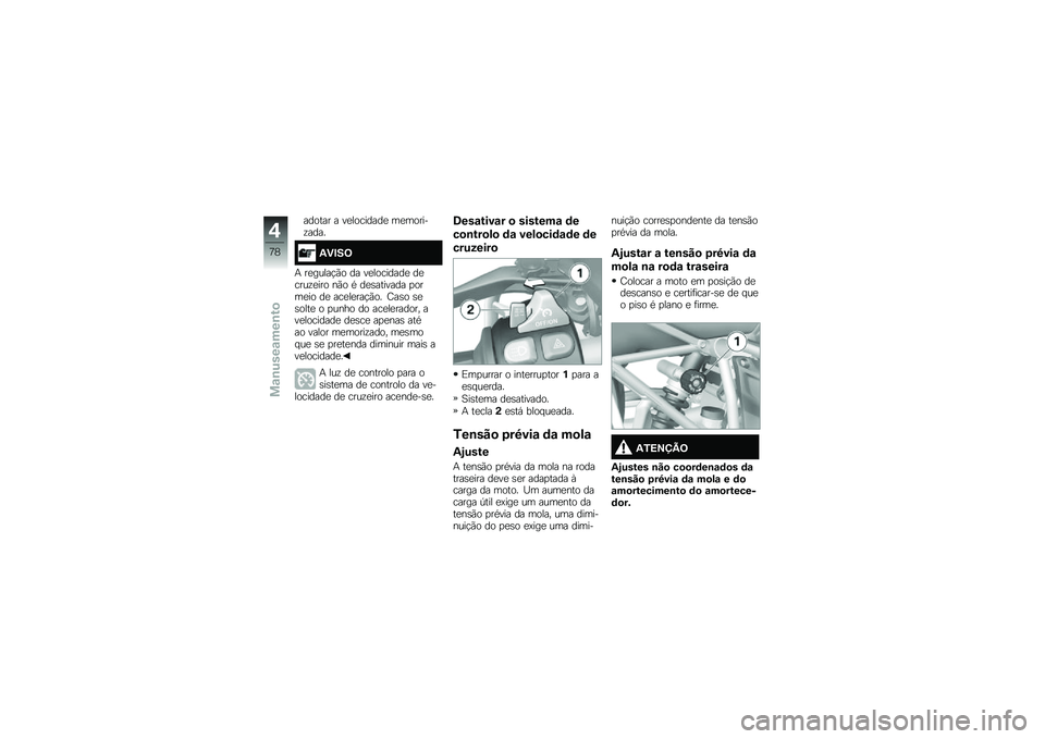 BMW MOTORRAD R 1200 GS ADVENTURE 2015  Manual do condutor (in Portuguese) ������ � ��
��������
 ��
������\f����
�3�)�#��;
�+ ��
�����!�(� �� ��
��������
 ��
����\f�
��� ��(� �* ��
�\b������� �
����
�� ��
 ��