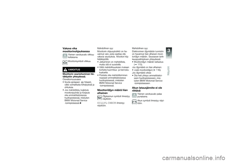 BMW MOTORRAD R 1200 GS ADVENTURE 2015  Käsikirja (in Finnish) �1�
��
��
 ����

�$�	�	���	���%�	���
�������

�.������ �������
�	���� ������
�
�������	����
�
��������	��\b�/��� ������
�
�
�1��2�3�4�