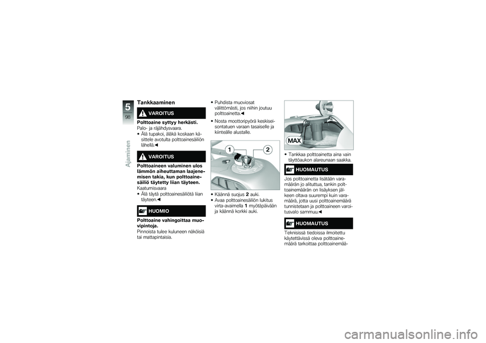 BMW MOTORRAD R 1200 GS ADVENTURE 2015  Käsikirja (in Finnish) ��
�%���
�
�$��%��%
�1��2�3�4��5�
�;�	�\b���	�
��%� ������ ���������
�$���� �� ��������	������
�C�� ��
������ ����� ���	���� ����	�