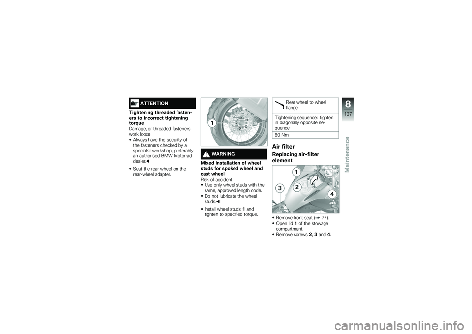 BMW MOTORRAD R 1200 GS ADVENTURE 2016  Riders Manual (in English) ����,�3��/�&�3
�����\b����� �\b������� ����\b���8��� �\b� ���������\b �\b����\b������\b���5�
�
�:�	��	���" ��\b �
��\b��	��� ��	��
����\b�