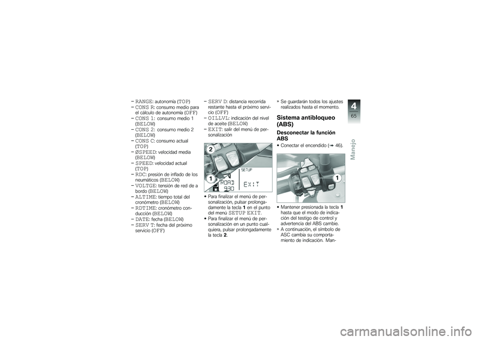 BMW MOTORRAD R 1200 GS ADVENTURE 2016  Manual de instrucciones (in Spanish) �
�����D ��
�����
�� �=����>
���� �
�D �����
�
� �
���� ���	��� ��#���
�� �� ��
�����
�� �=��\b�\b�>
���� ��D �����
�
� �
���� �/�=����