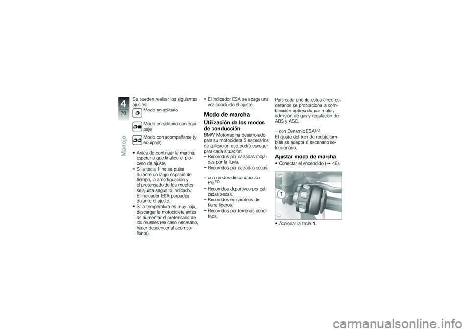 BMW MOTORRAD R 1200 GS ADVENTURE 2016  Manual de instrucciones (in Spanish) �,� ��
���� �	����� ��	 ��� ���\b�
��������(�
�����D
���� �� �������	��
���� �� �������	�� ��� ��\f�
�����(�
���� ��� ����
��
