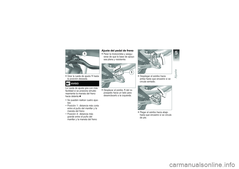 BMW MOTORRAD R 1200 GS ADVENTURE 2016  Manual de instrucciones (in Spanish) �P��	��	 �� �	�
��� �� ��(�
����������� �������&� ��������
�\f�"���7
�$� �	�
��� �� ��(�
��� �\b��	� ��� �
�#���������� �� �� ��	��