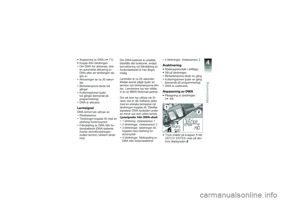 BMW MOTORRAD R 1200 GS ADVENTURE 2016  Instruktionsbok (in Swedish) �6��%�\b�
�
���� �\b� ���6 �A�4�*�B�
�8�\f�%�%��\b ����� ����
�������
�(� ���6 ��\b� �\b�������\b��
�! �
����� �\b���\f��\b���
� �\b��������� �