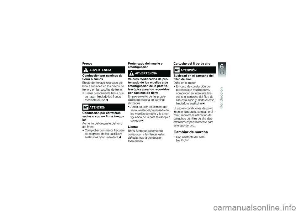 BMW MOTORRAD R 1200 GS ADVENTURE 2017  Manual de instrucciones (in Spanish) �E����\b�
�\f�/�"�4�8�,�4�5�(��\f
�(�\b����
�
��)� �=�\b� �
�	����\b� ��������	 �\b ���
��\b�
�%����� �� ��	����� �	����	���� ������� � ��
���