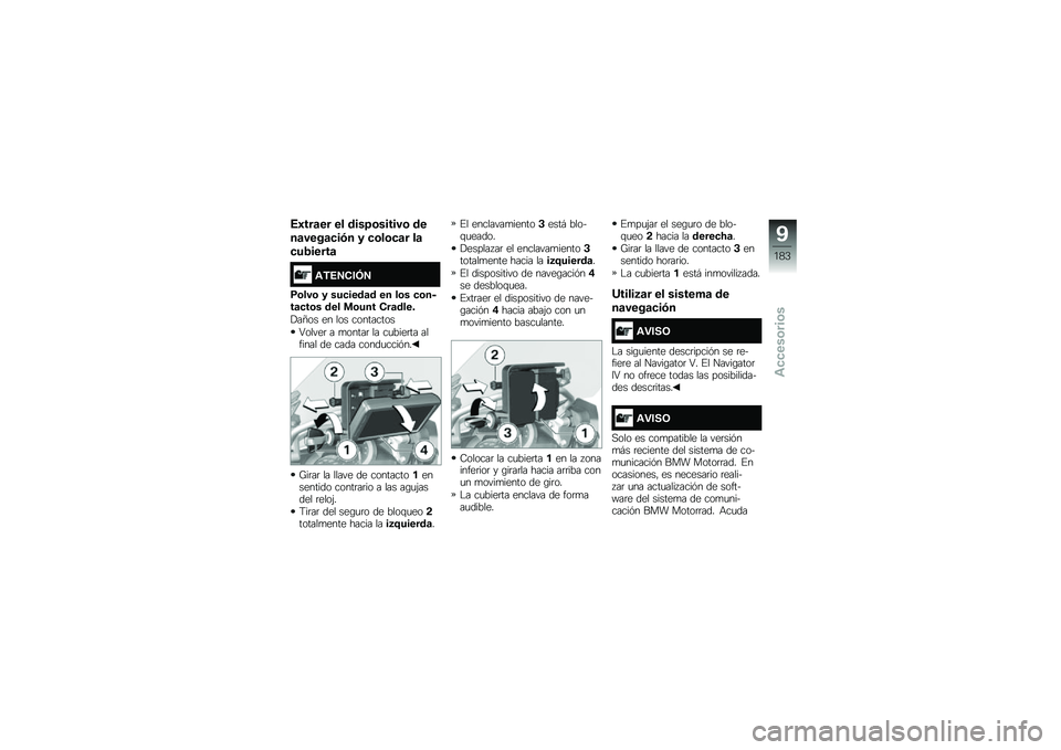 BMW MOTORRAD R 1200 GS ADVENTURE 2017  Manual de instrucciones (in Spanish) �4�0���	�� �� ����=�\b������\b ��
��	����	�
��)� � �
�\b��\b�
�	� ��	
�
��2�����	
�\f�,�4�5�(��6�5
�9�\b���\b � ���
����	� �� ��\b� �
�\b����	�
��\b� 
