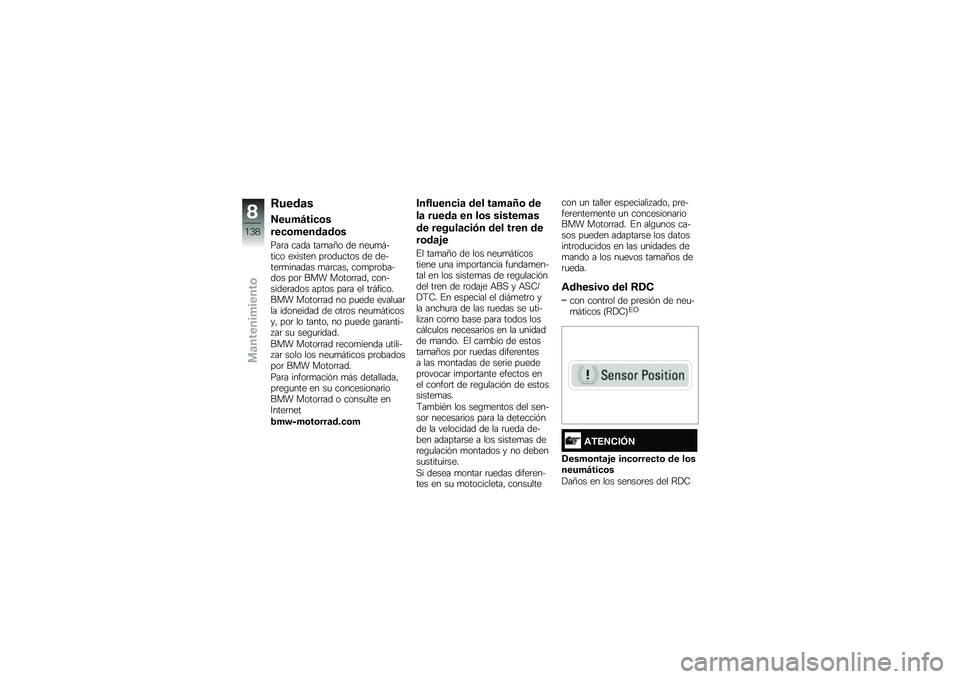 BMW MOTORRAD R 1200 R 2016  Manual de instrucciones (in Spanish) �8����	�
�5����F���
�\b�
���
�\b�����	��\b�
���	� ���� ���
��A� �� ���
�
�#����� ��)����� ��	���
���� �� ������	�
������ �
��	����" 