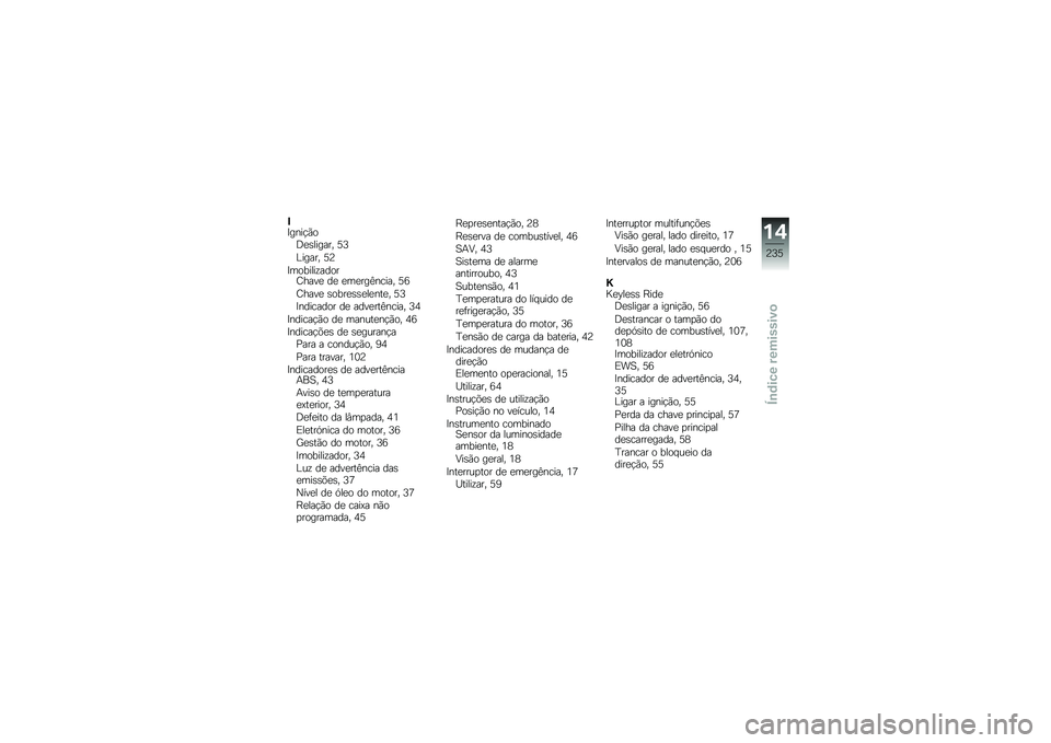 BMW MOTORRAD R 1200 R 2016  Manual do condutor (in Portuguese) �#�?����!�(��=�
�\b������ �8�7
�@����� �8�B
�?�������\f�����I����
 ��
 �
��
���A����� �8�;
�I����
 �\b����
�\b�\b�
��
���
� �8�7
�?�������� ��
 