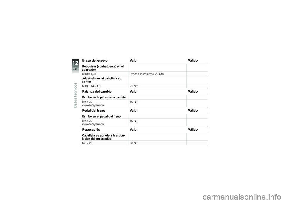 BMW MOTORRAD R 1250 R 2019  Manual de instrucciones (in Spanish) ���	�5�\b ��� ���>��&�\b �"�	��\b��"�B����\b
�:����\b����\b� �M�
�\b����	�����
�	�N �� ���	��	�>��	��\b�
��/�. �) �/�"�4�:�=���� � �� �� �\f�
���	���" �