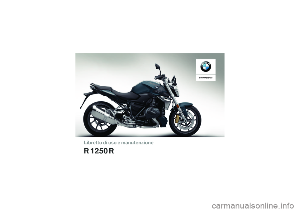 BMW MOTORRAD R 1250 R 2019  Libretto di uso e manutenzione (in Italian) 