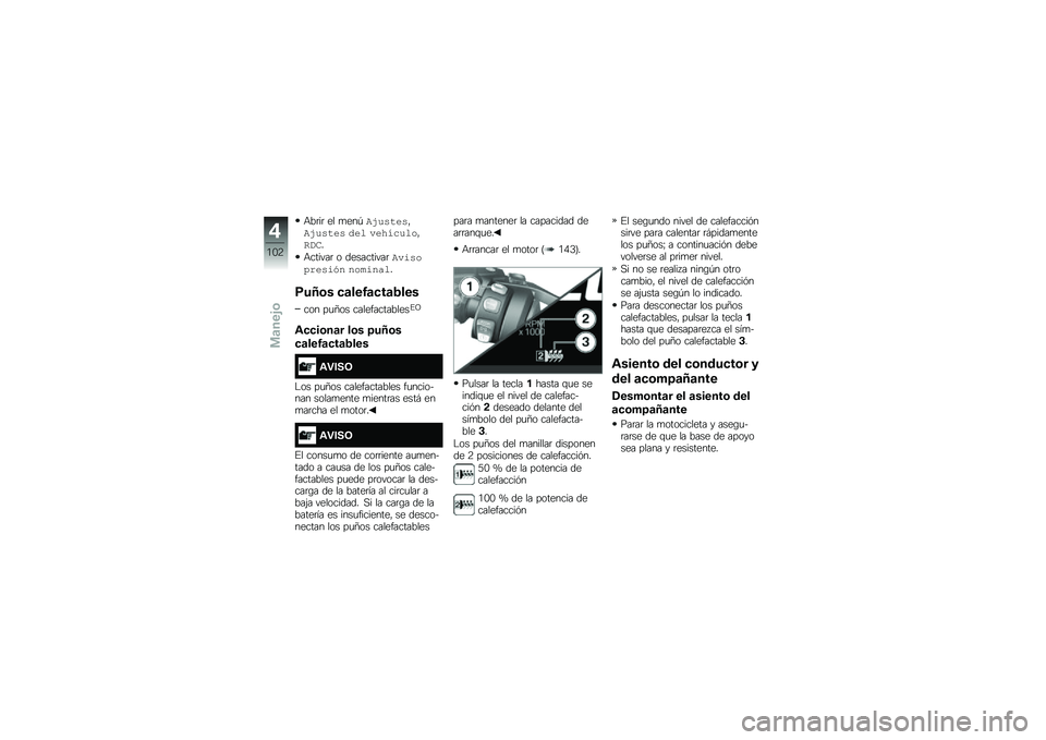BMW MOTORRAD R 1250 RS 2019  Manual de instrucciones (in Spanish) �+��	��	 �� �
���-�%��\f�����"�%��\f���� ���
 ����\b��\f�
��"�0�#�(�
�+������	 � ����������	�%�����)����� � �������
�
�)��H�\b� �
�	���3�	�
�