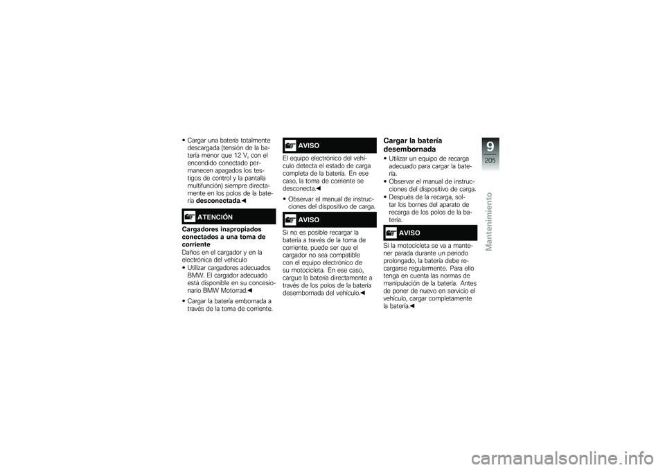 BMW MOTORRAD R 1250 RS 2019  Manual de instrucciones (in Spanish) �9��	�\b��	 �
�� �����	�� ������
����������	�\b��� �?������&� �� �� ������	�� �
����	 �\f�
� �/�: �6�" ��� ����������� ��������� 