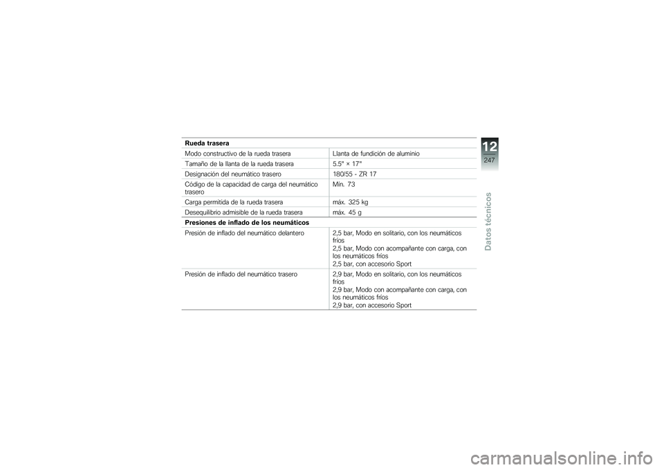 BMW MOTORRAD R 1250 RS 2019  Manual de instrucciones (in Spanish) �:����	 ���	����	
���� ������	�
����� �� �� �	�
��� ��	����	��$����� �� ��
������&� �� ���
�
����
�<��
��D� �� �� ������ �� �� 