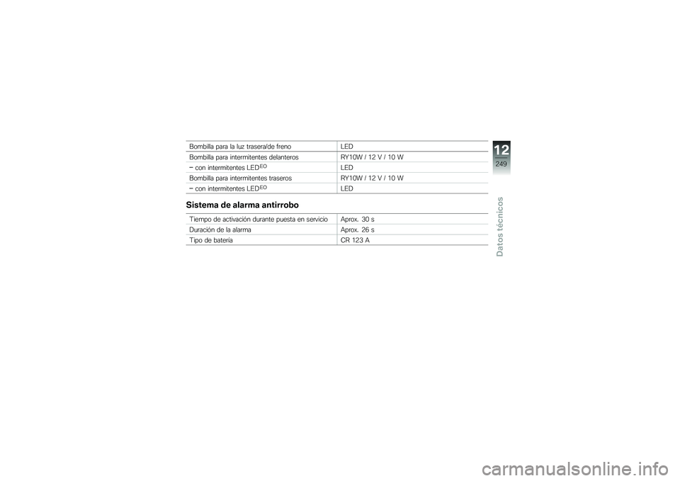 BMW MOTORRAD R 1250 RS 2019  Manual de instrucciones (in Spanish) ���
����� ���	� �� ��
�  ��	����	��A�� ��	����$�%�!
���
����� ���	� �����	�
������� ��������	���=�[�/�.� �A �/�: �6 �A �/�. �
��� �����	�