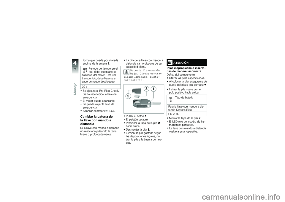 BMW MOTORRAD R 1250 RS 2019  Manual de instrucciones (in Spanish) ���	�
� �\f�
� �\f�
��� ����������������
� �� �� �������!�
���	���� �� ����
�� �� ���\f�
� ���� ������
��	�� ����	�	���\f�
� ���