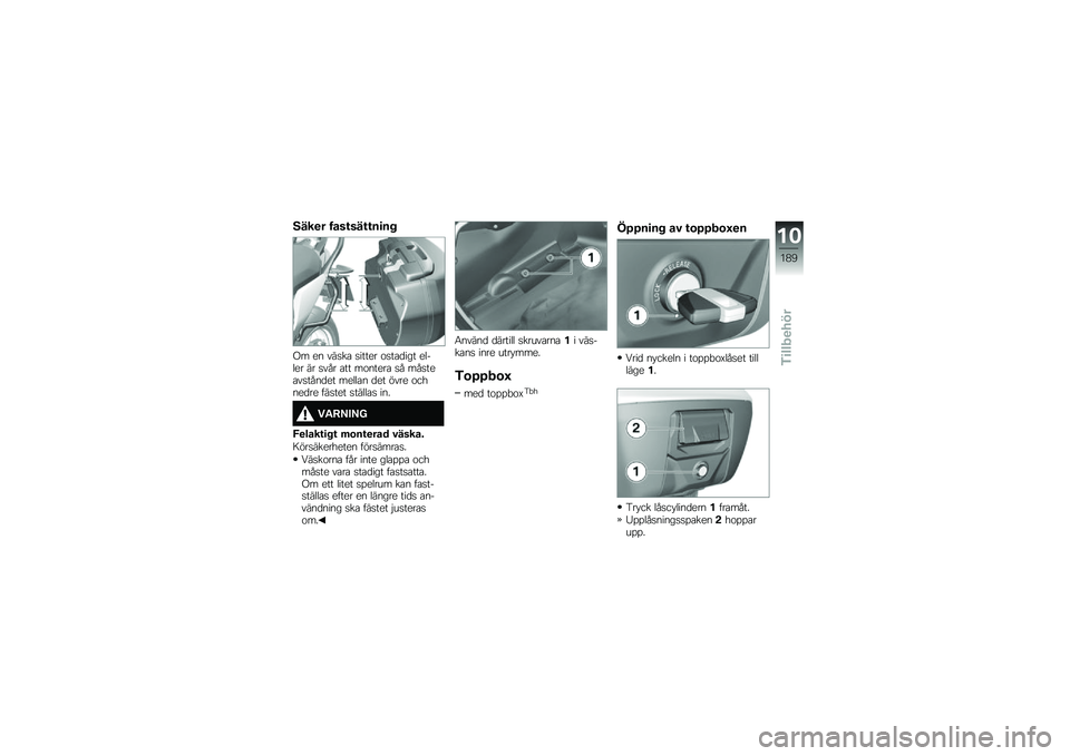 BMW MOTORRAD R 1250 RS 2019  Instruktionsbok (in Swedish) �8���
� ����\f���\f�\f��
�� 
�(� �� ���
��\b �
����� �\f�
��\b�
��� ������ �� �
��� �\b�� ��\f�����\b �
� ���
���\b��
����
�� �����\b� �
��