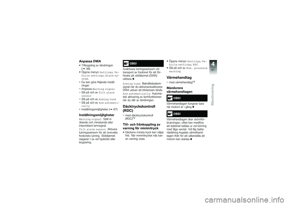 BMW MOTORRAD R 1250 RS 2019  Instruktionsbok (in Swedish) �"��/���� �C��"
�4�����\f�%�%���� �\b� ����
�������C�/�7�D�
�0�%�%��\b ���� ��$��
�
�����!������\b�	� ���
�
�����!��	��� �����
���
�� ��\b�