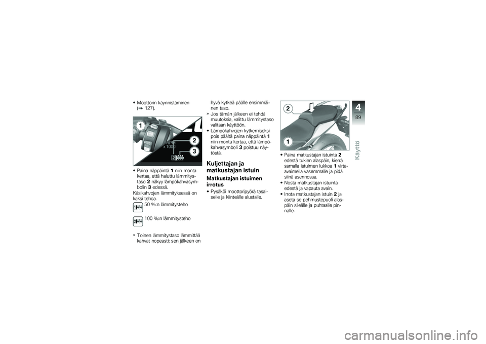 BMW MOTORRAD R 1250 RS 2019  Käsikirja (in Finnish) �
�������� �������	���\b�����;��4�+�<�
�%���� �������������� �\b����������� ���� ����
���
 ���\b�\b����	����	������� ���\b�