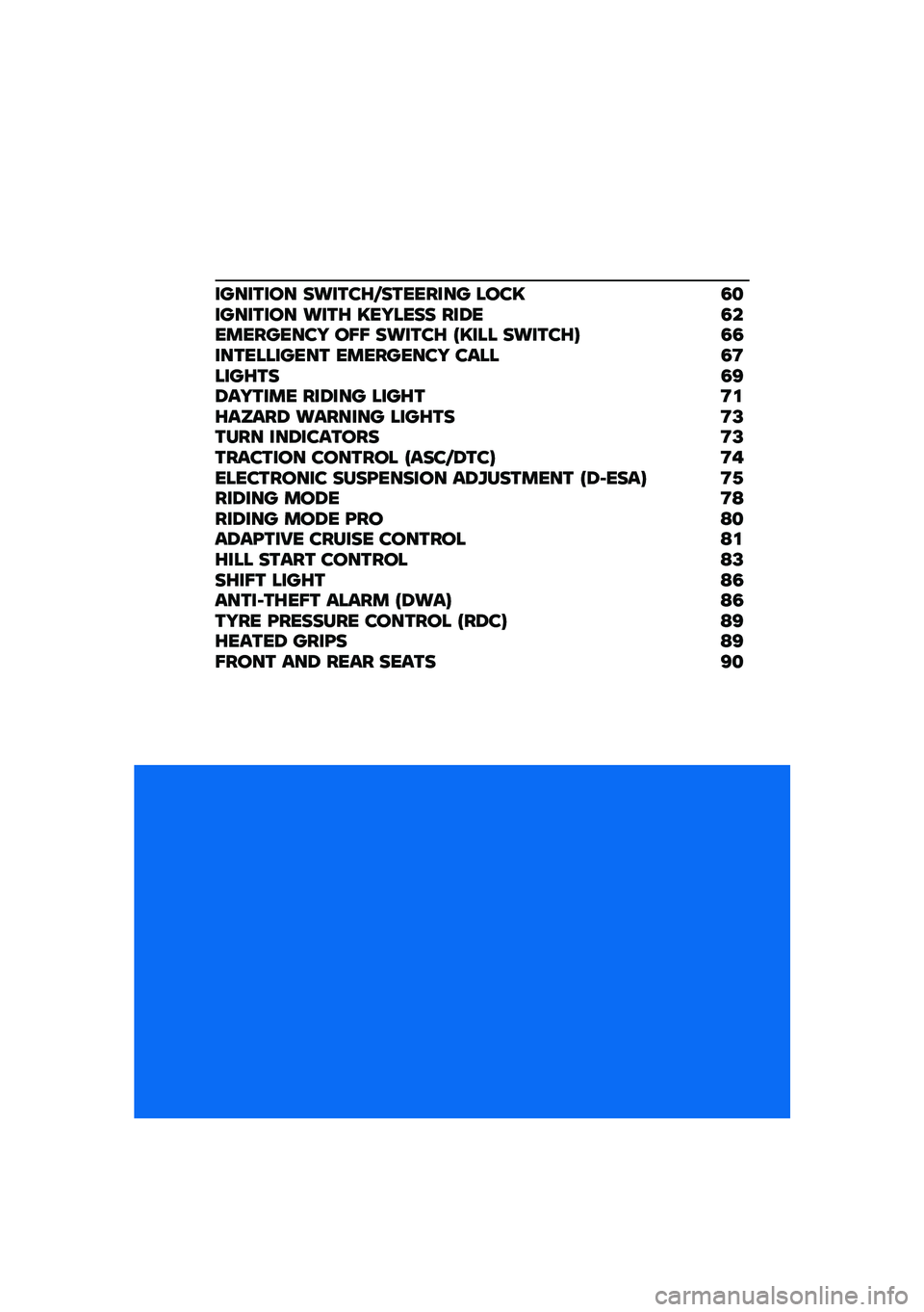 BMW MOTORRAD R 1250 RS 2020  Riders Manual (in English) �������� ��\b����G�A�������� ����C �2�
�������� �\b���G �C������ ���6� �2���������� ��?�? ��\b����G �D�C��� ��\b����G�E �2�2������