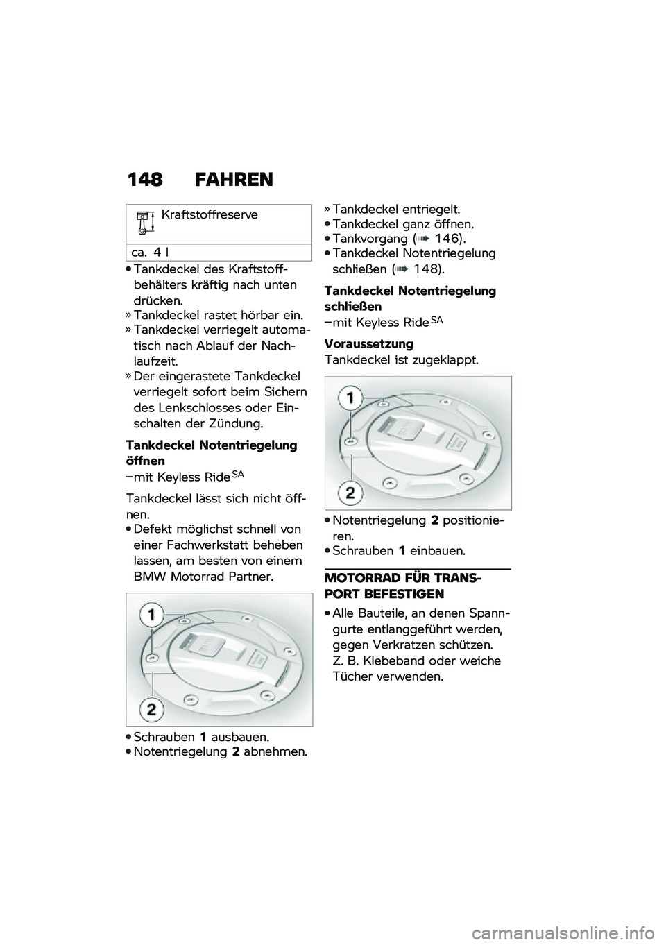 BMW MOTORRAD R 1250 RS 2020  Betriebsanleitung (in German) �\f�!�; �B�����
���\f���	�������	����
��\f� �H �#
�+�\f�\b� ���� ��# ���	 ���\f���	�����$����(�#����	 � ��(���� �\b�\f�� ��\b���\b����� ��\b��+