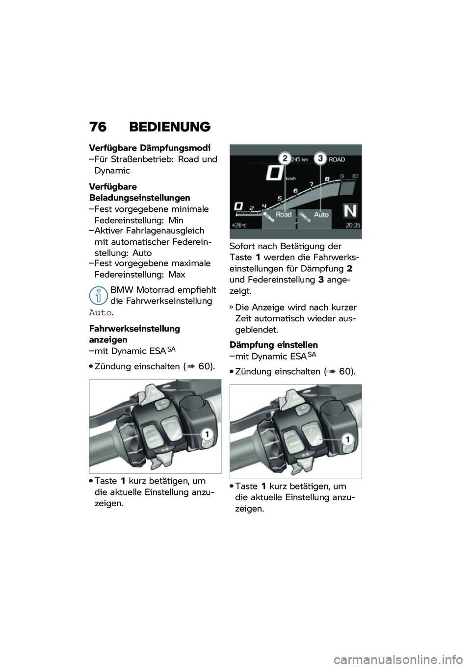 BMW MOTORRAD R 1250 RS 2020  Betriebsanleitung (in German) �D�4 ���2������
���\b�(�-���\f�\b� �*�/�"�0�(��
���"� ��
��� �
���\f���\b��������@ �1��\f� ��\b��)�8�\b�\f���
���\b�(�-���\f�\b��	���\f���
�����
��