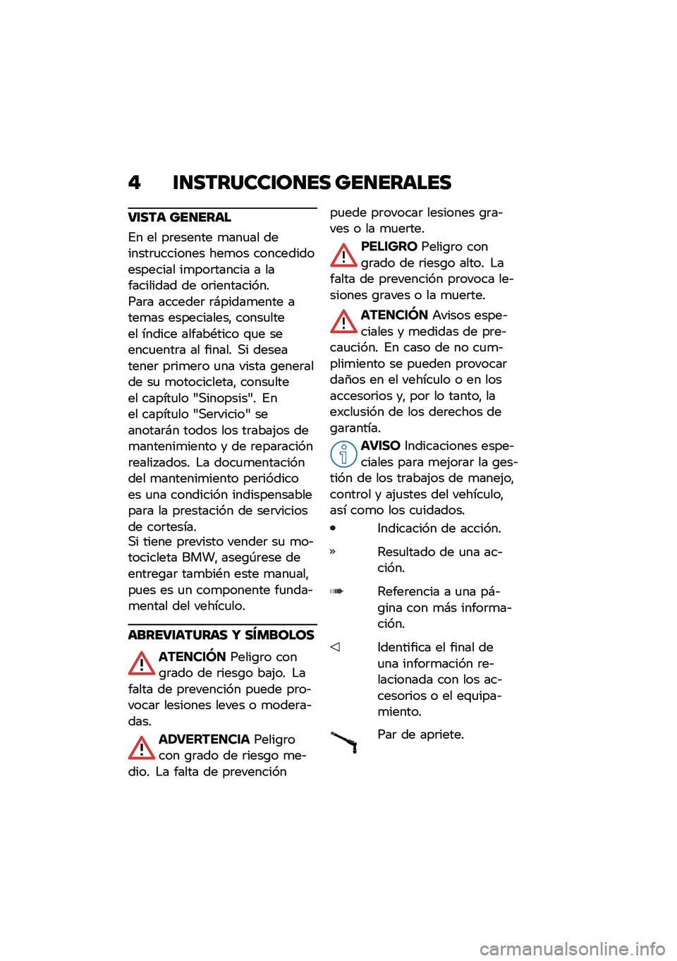 BMW MOTORRAD R 1250 RS 2020  Manual de instrucciones (in Spanish) �# �\f�
�������\f��
�� ���
������
��\f��� ���
����
�%� �� ��	������ �
���
�� �������	�
������� ���
�� ����������������� ��
�