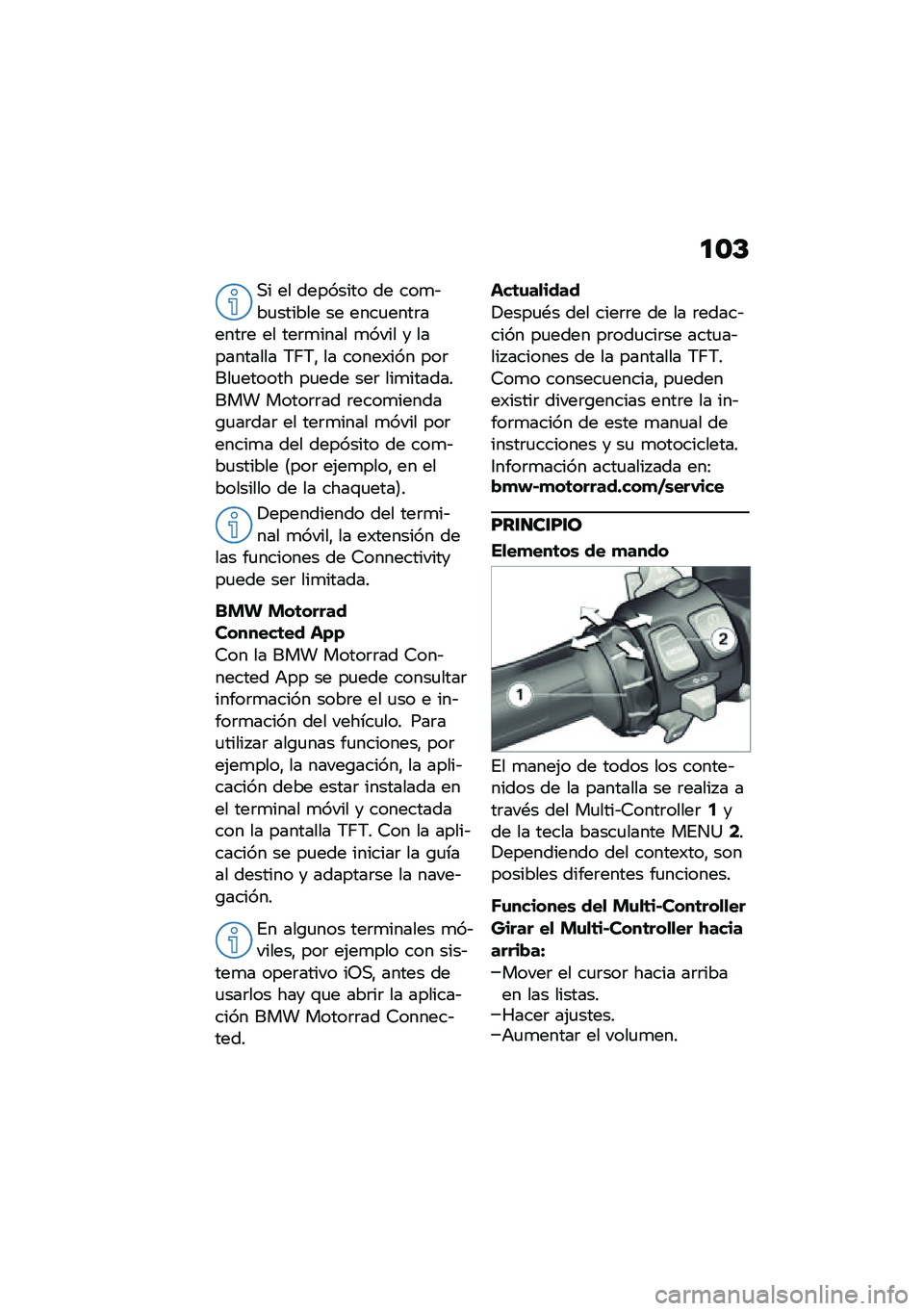 BMW MOTORRAD R 1250 RS 2020  Manual de instrucciones (in Spanish) �
�\b�D
�,� �� �������� �� ���
�&��
������ �� ����
����	�����	� �� ���	�
���� �
���� � ���������� �5�9�5�" �� �����)��� ���	���
�